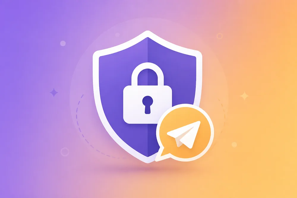 Telegram 电报加密安全与隐私保护示意图